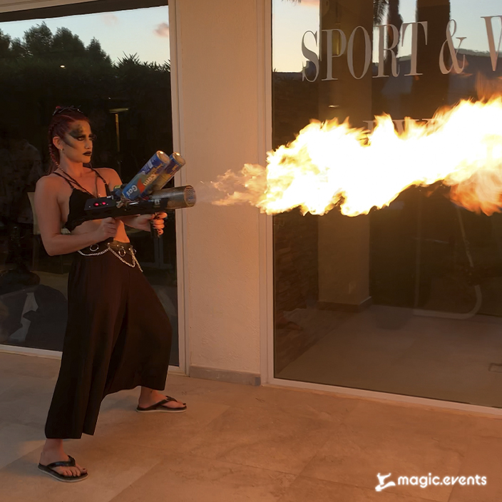 magic events magic ibiza efectos fuego